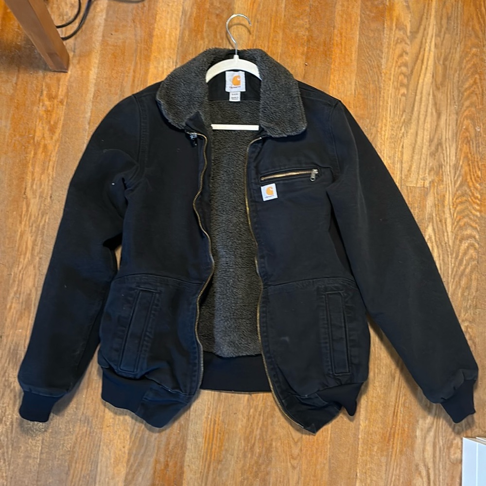 Blblack Carhartt fluffy Detroit jacket